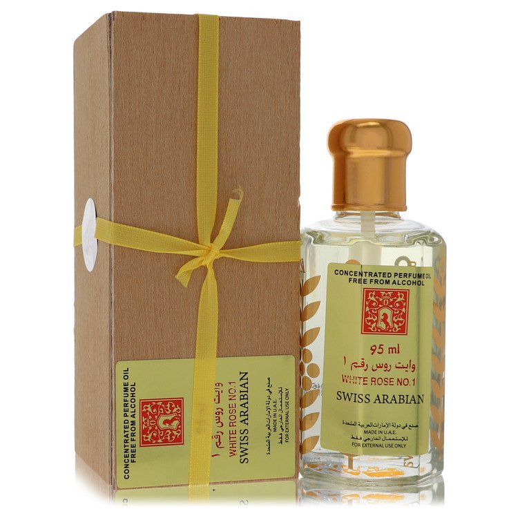 White Rose No 1 by Swiss Arabian Concentrated Perfume Oil Free From Alcohol (Unisex) 3.21 oz White Rose No 1 by Swiss Arabian Concentrated Perfume Oil Free From Alcohol (Unisex) 3.21 oz